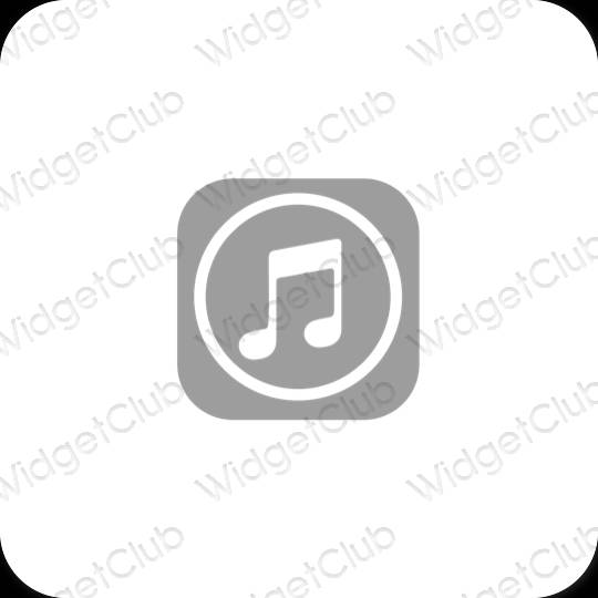 Esthetische Music app-pictogrammen