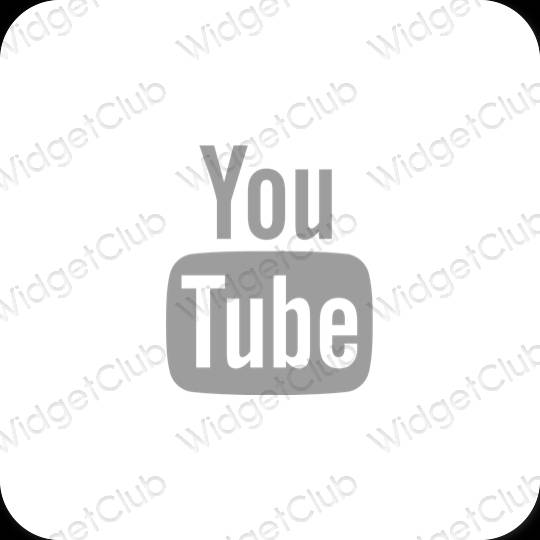 Esthetische Youtube app-pictogrammen