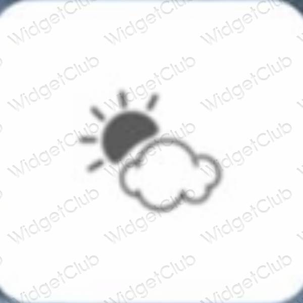 Естетични Weather икони на приложения