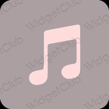 Esthetische Music app-pictogrammen