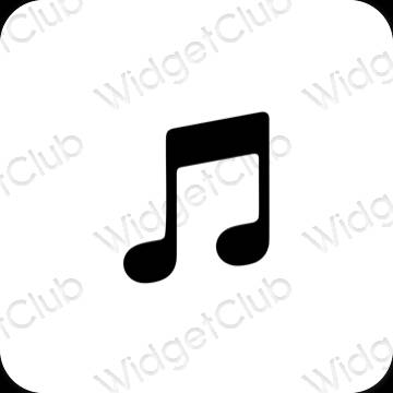 Esthetische Music app-pictogrammen