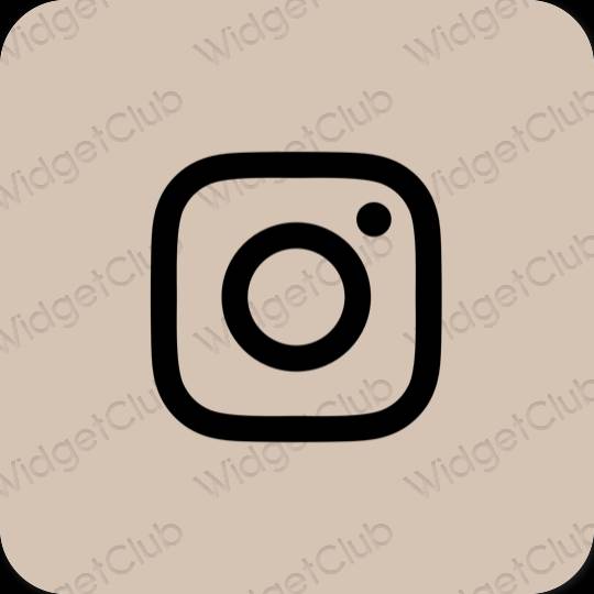 Естетски беж Instagram иконе апликација