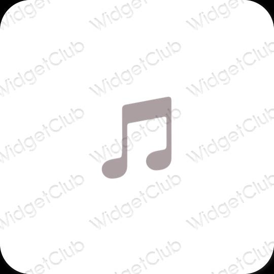 Estetyczne Apple Music ikony aplikacji