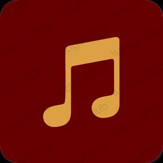 Esthetische Apple Music app-pictogrammen