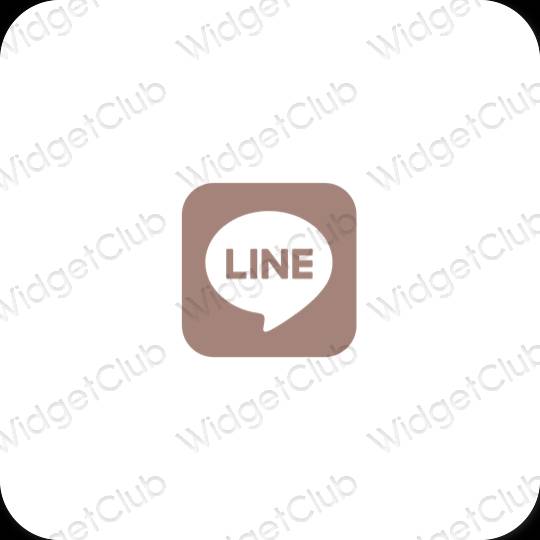 Естетске LINE иконе апликација