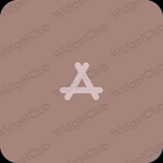 Естетичний коричневий AppStore значки програм