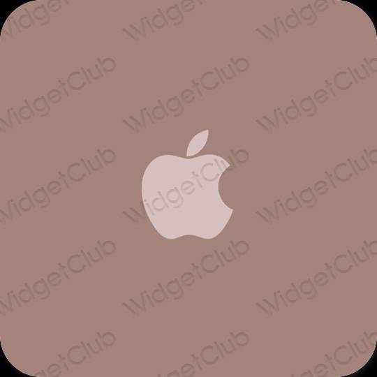 Esztétika barna Apple Store alkalmazás ikonok