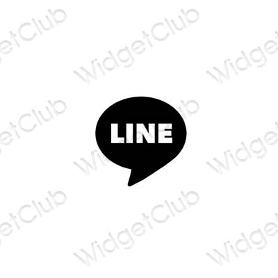 Естетични LINE икони на приложения