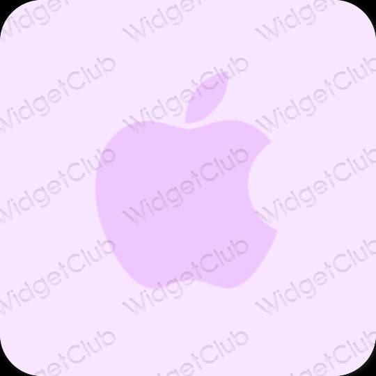 Aesthetic purple Apple Store app icons