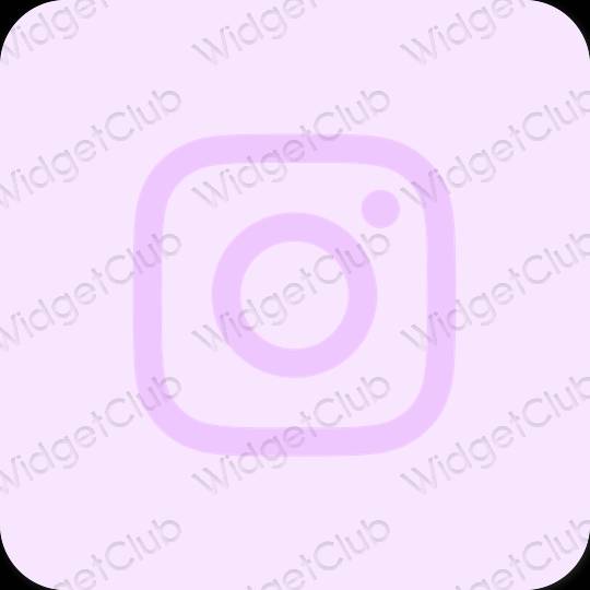Æstetisk lilla Instagram app ikoner