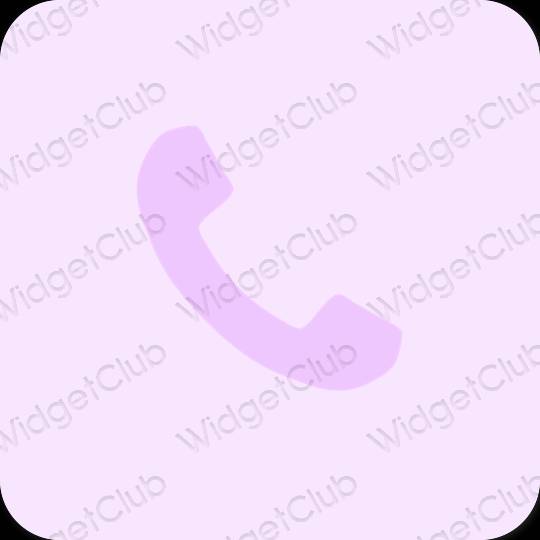 Esteettinen violetti Phone sovelluskuvakkeet