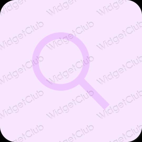 Estético púrpura Safari iconos de aplicaciones