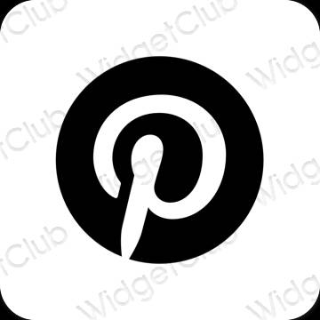 Esthetische Pinterest app-pictogrammen