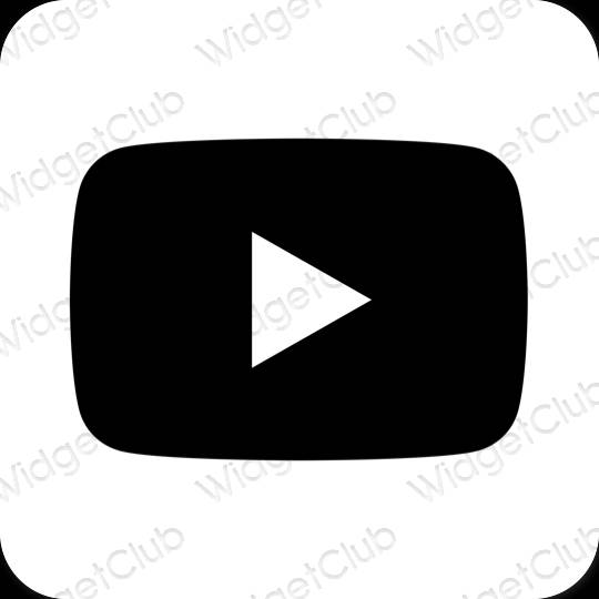 Esthetische Youtube app-pictogrammen