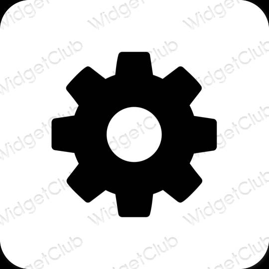 Æstetiske Settings app-ikoner
