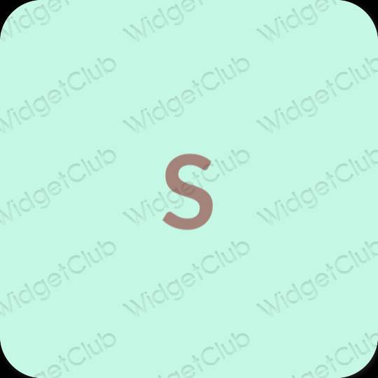 Естетски пастелно плава SHEIN иконе апликација