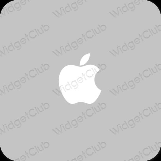 審美的 灰色的 Apple Store 應用程序圖標