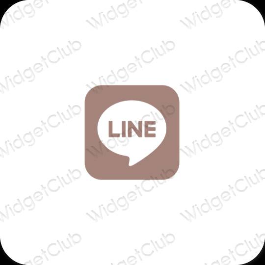 جمالية LINE أيقونات التطبيقات