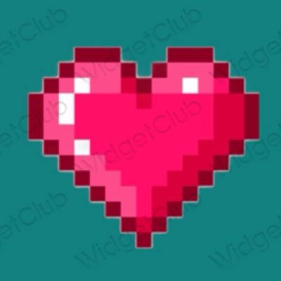 ესთეტიკური Apple Health აპლიკაციის ხატები