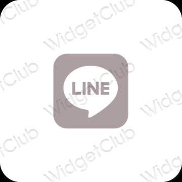 Естетске LINE иконе апликација