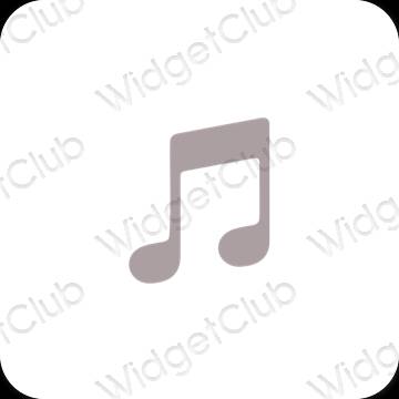 نمادهای برنامه زیباشناسی Apple Music