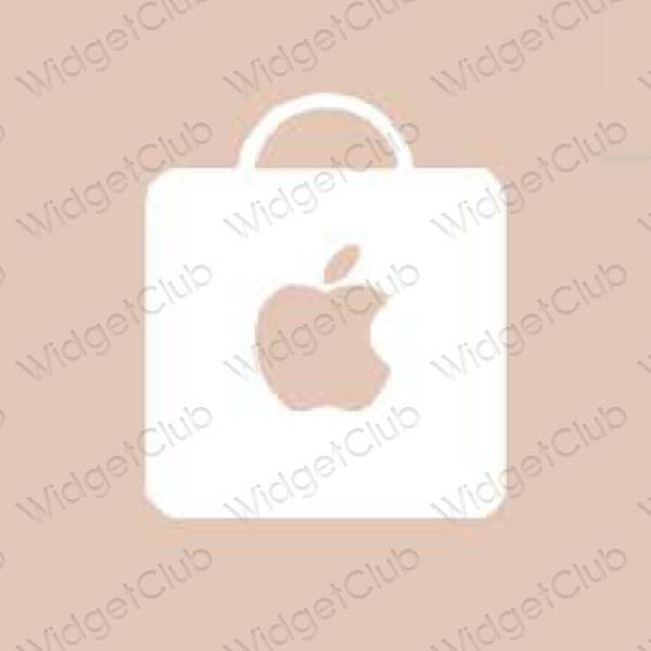 Ästhetisch Beige Apple Store App-Symbole