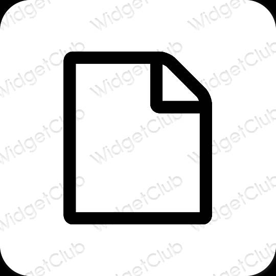 Ästhetische Notes App-Symbole