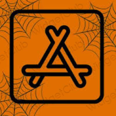 Aesthetic orange AppStore app icons