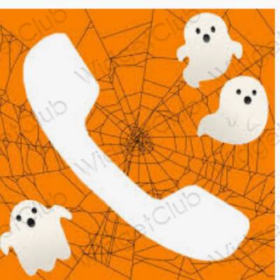 Aesthetic orange Phone app icons