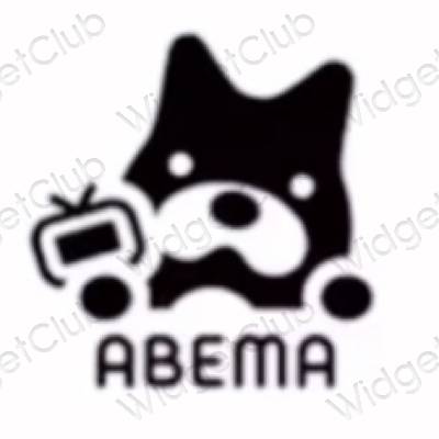 Estética AbemaTV iconos de aplicaciones