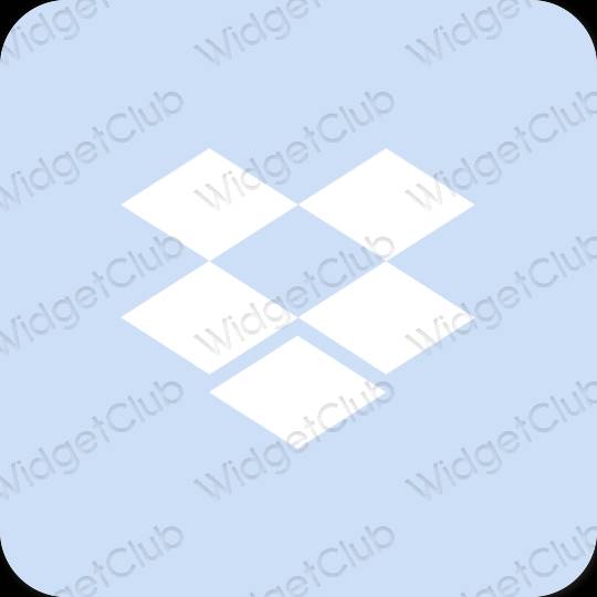Estetické Fialová Dropbox ikony aplikácií