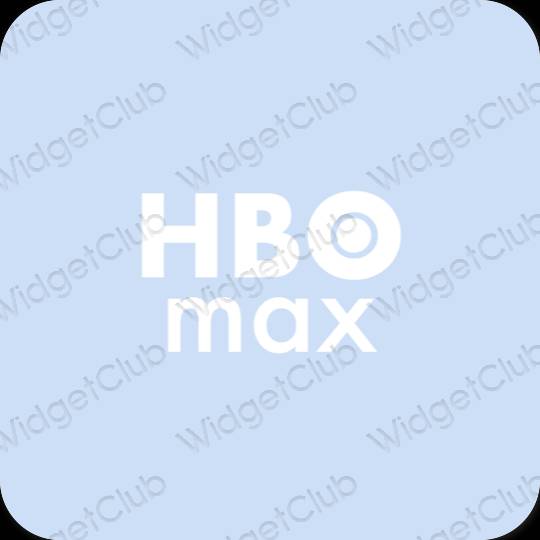 Estético azul pastel HBO MAX ícones de aplicativos