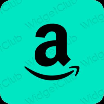 Ესთეტიური ლურჯი Amazon აპლიკაციის ხატები