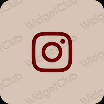 Estetické ikony aplikací Instagram