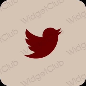 Ästhetische Twitter App-Symbole