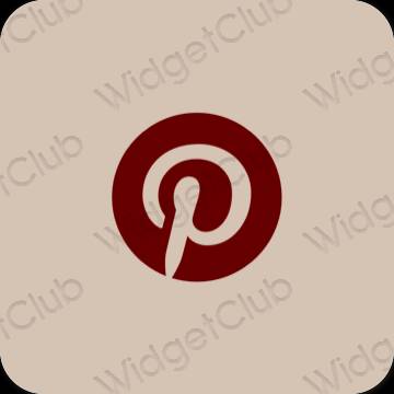 Icônes d'application Pinterest esthétiques