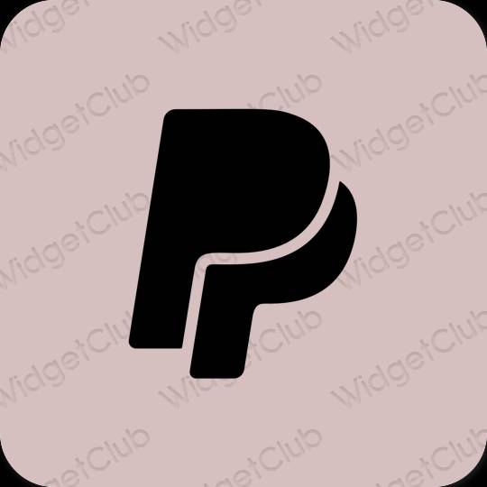 审美的 粉色的 Paypal 应用程序图标