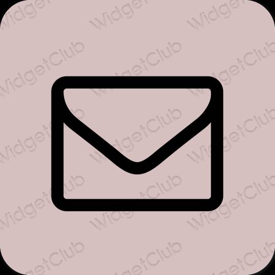 Estetyka różowy Mail ikony aplikacji