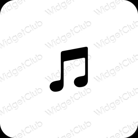 Ästhetische Music App-Symbole