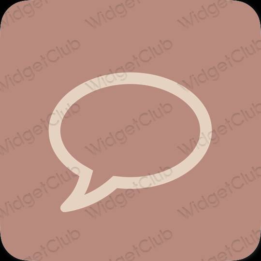 جمالي بنى Messages أيقونات التطبيق