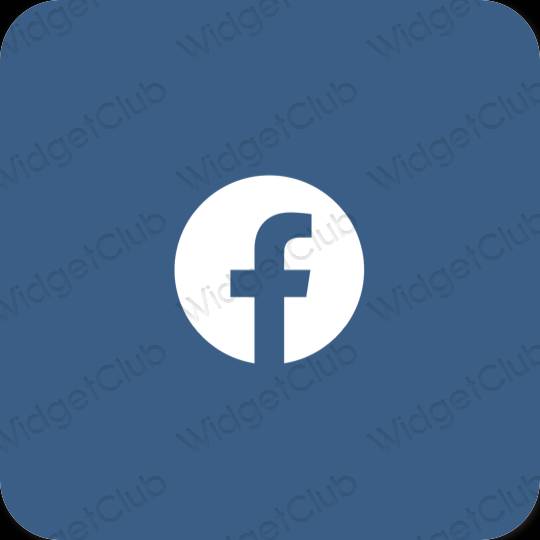 Esthetische Facebook app-pictogrammen