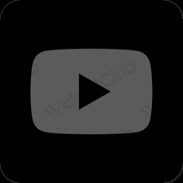 Icônes d'application Youtube esthétiques