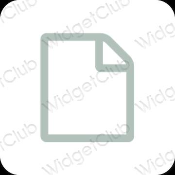 Esthetische Notes app-pictogrammen