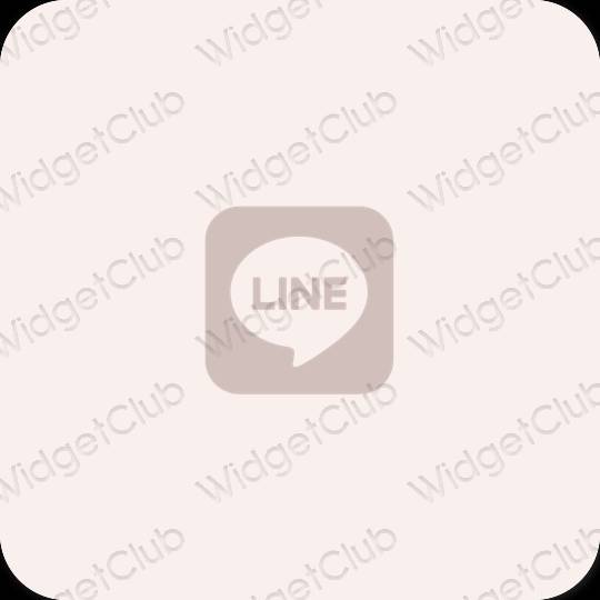 Esthetische LINE app-pictogrammen