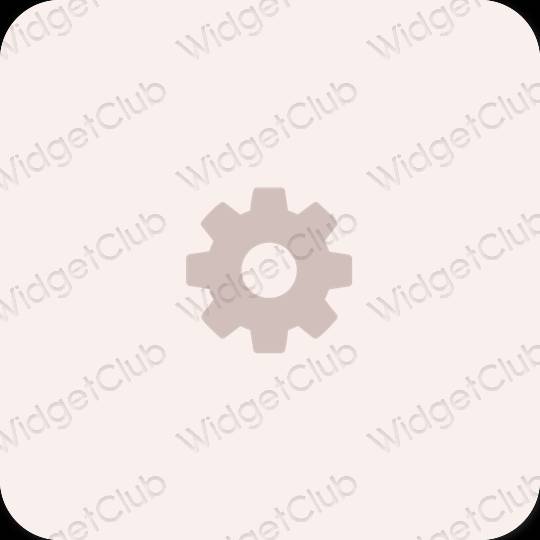 Esthetische Settings app-pictogrammen