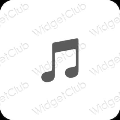 Esthetische Music app-pictogrammen