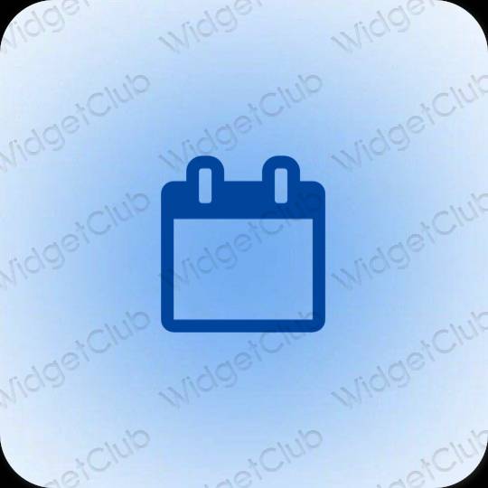 Estético roxo Calendar ícones de aplicativos