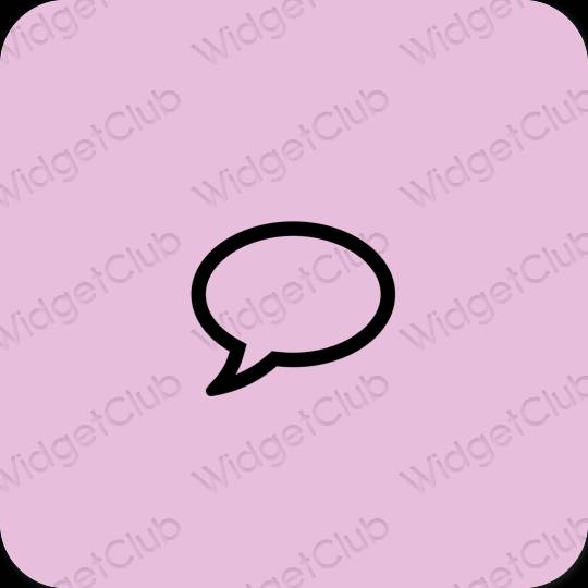 Estetic Violet Messages pictogramele aplicației