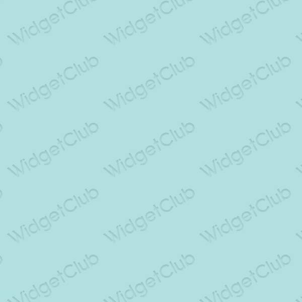 Aesthetic pastel blue Messages app icons