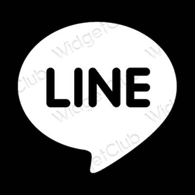 Icônes d'application LINE esthétiques